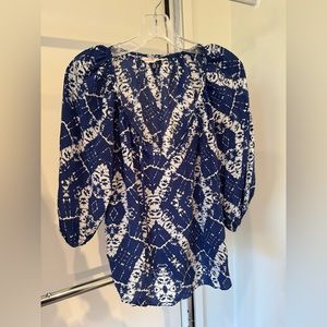 Rebecca Taylor Size 6 Blue Top. ⚡️💙